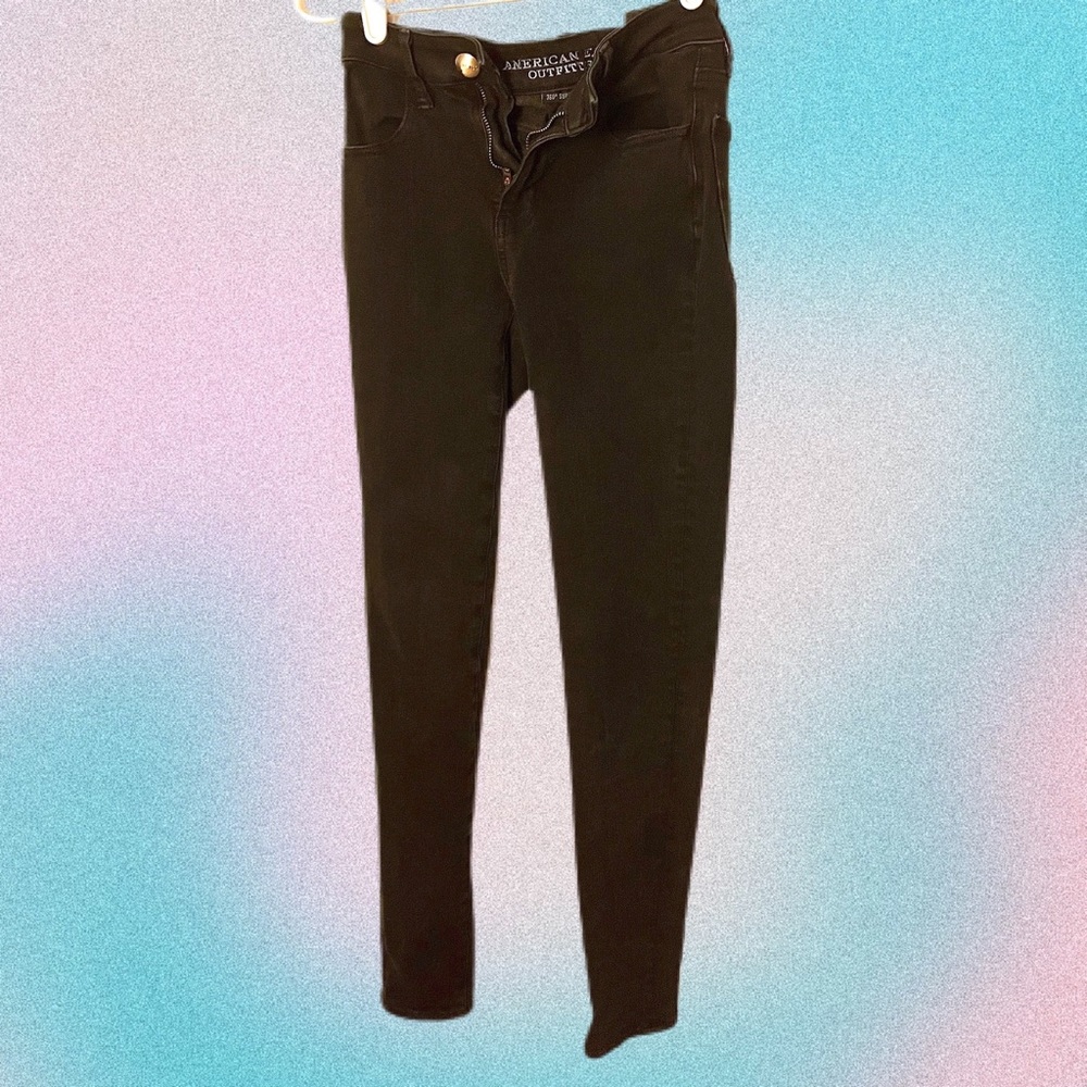 American eagle outfitters 360 super stretch black jeans